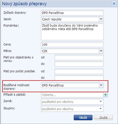 dpd parcelshop výhody, dpd parcelshop
