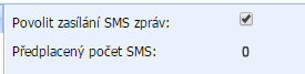 nastavení sms brány ve flox 2.0