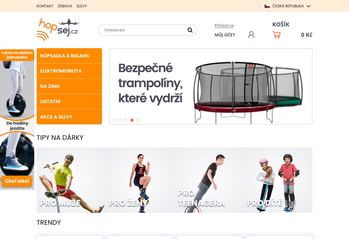 Tvorba eshopu a grafické úpravy