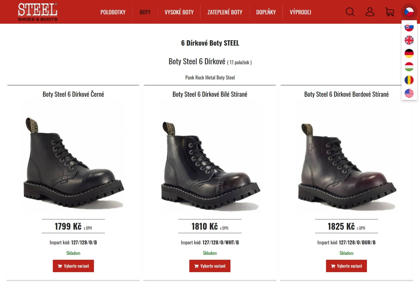 E-shop levně a rychle: vytvoření shopu pro prodej obuvi
