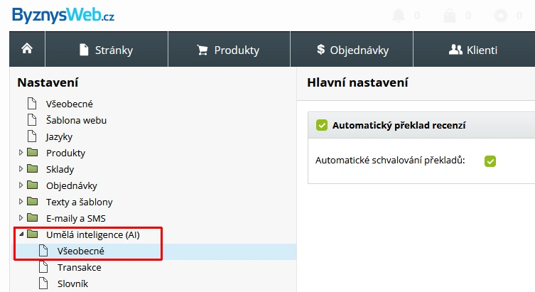 Jak nastavit překlady produktových recenzí do cizích jazyků pomocí umělé inteligence 
