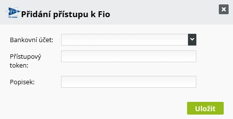 Přídání Fio přístupu