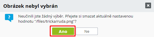 Vymazání obrázku variantu produktu