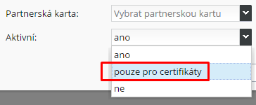 sleva aktivní pouze pro dárkové certifikáty