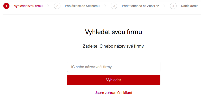 jak zaregistrovat e-shop na Zboží.cz