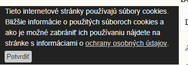 Oznámení o používání souborů cookies