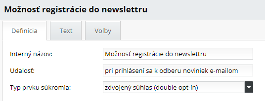 Souhlas se zpracováním při registraci do newsletteru