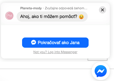 FB chat planeta-mody.sk