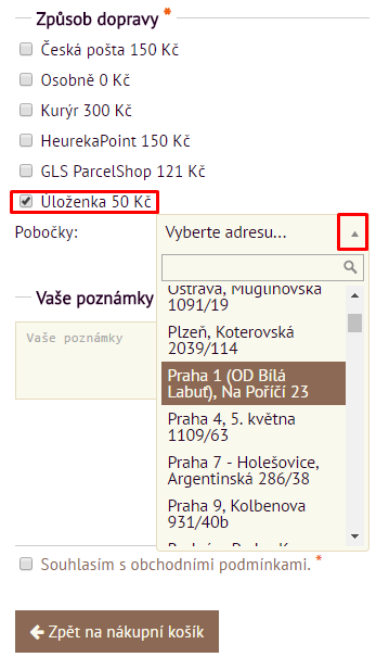 ulozenka eshop