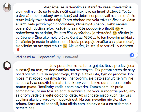 spokojení zákazníci se vás zastanou i v debatách na FB