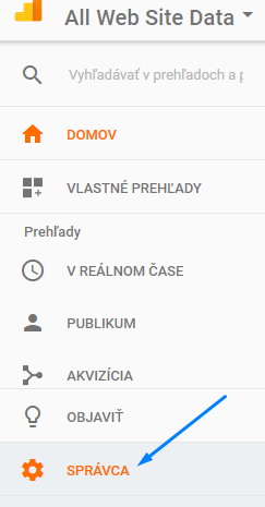 Google Analytics správce