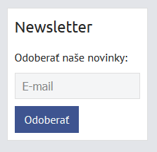 blok formulář
