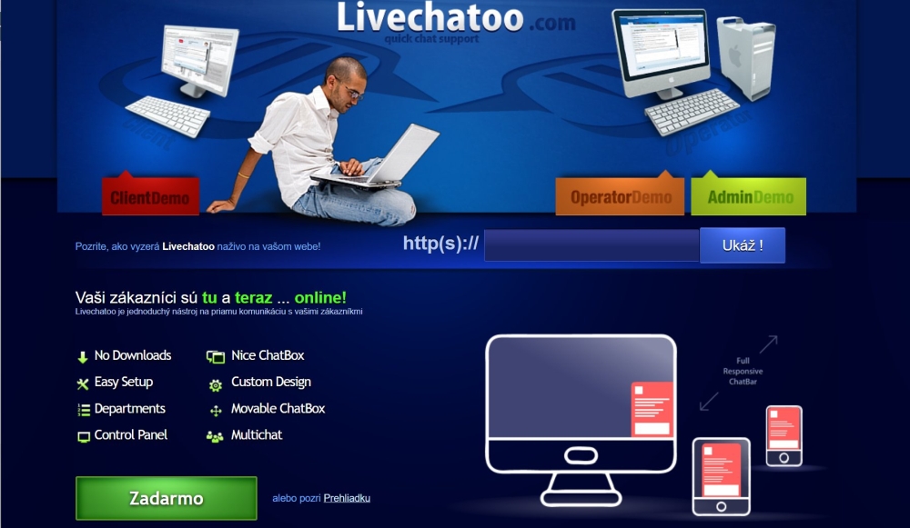 Livechatoo online chat pro e-shop