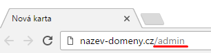 url pro prihlášení do administrace