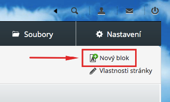 jak přidat nový blok do e-shopu nebo webstránky od ByznysWeb.cz