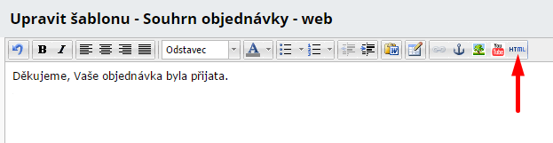 úprava html kódu