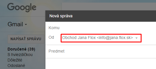 odesílání emailů přes poštovního klienta