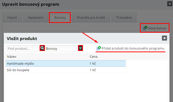 jak přidat bonus do bonusového programu