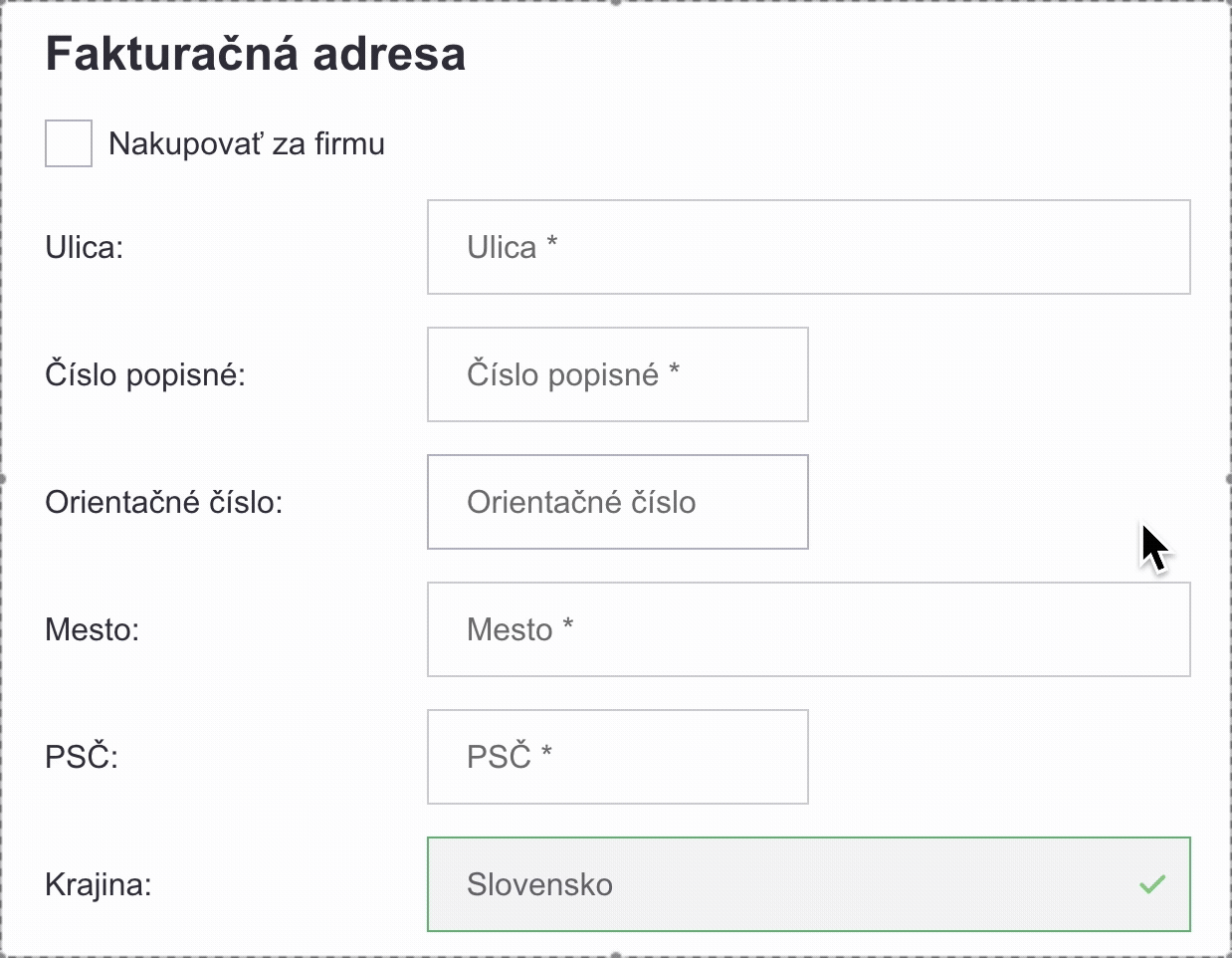 Našeptávač adres | ByznysWeb
