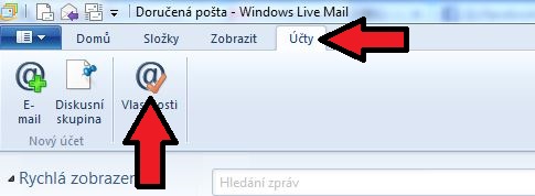Nastavení Windows Live Mail