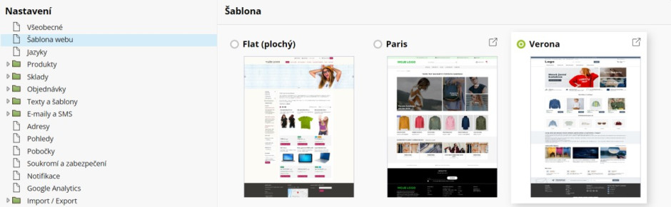 Flast design: nastavení flat šablony pro e-shop a webstránky