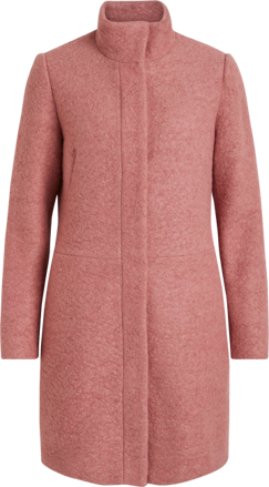 Dámský kabát v lososové barvě