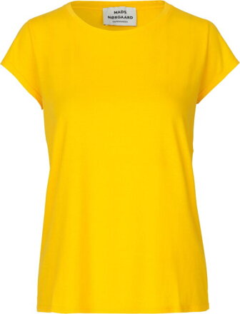 Žluté bavlněné dámské triko