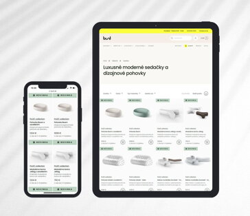 Eshop šablona na míru: katalog produktů na e-shopu Bunt