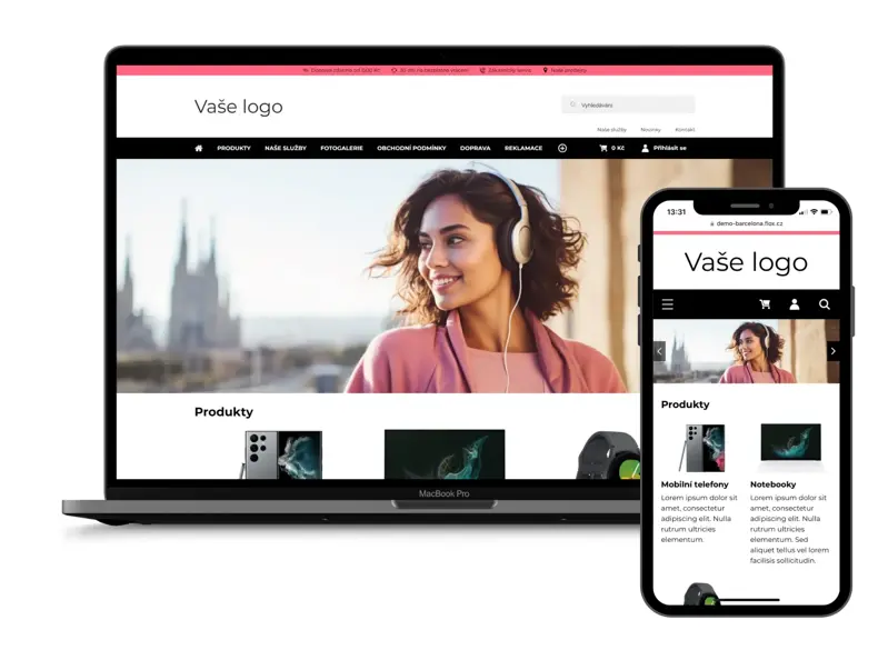 Vytvoření vlastního eshopu: šablona Barcelona. Eshop snadno i bez programátora